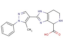 2-(5-methyl-1-phenyl-1H-pyrazol-4-yl)-4,5,6,7-tetrahydro-1H-imidazo[4,5-c]pyridine-4-carboxylic acid