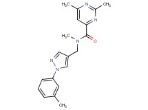 N,2,6-trimethyl-N-{[1-(3-methylphenyl)-1H-pyrazol-4-yl]methyl}pyrimidine-4-carboxamide