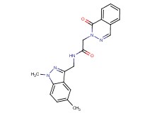 N-[(1,5-dimethyl-1H-indazol-3-yl)methyl]-2-(1-oxo-2(1H)-phthalazinyl)acetamide