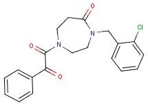 4-(2-chlorobenzyl)-1-[oxo(phenyl)acetyl]-1,4-diazepan-5-one