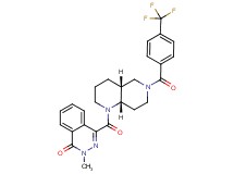 2-methyl-4-{[(4aR*,8aS*)-6-[4-(trifluoromethyl)benzoyl]octahydro-1,6-naphthyridin-1(2H)-yl]carbonyl}-1(2H)-phthalazinone