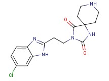 3-[2-(6-chloro-1H-benzimidazol-2-yl)ethyl]-1,3,8-triazaspiro[4.5]decane-2,4-dione