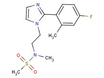 N-{2-[2-(4-fluoro-2-methylphenyl)-1H-imidazol-1-yl]ethyl}-N-methylmethanesulfonamide