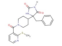 5-benzyl-5-(1-{[2-(methylthio)-3-pyridinyl]carbonyl}-4-piperidinyl)-2,4-imidazolidinedione