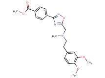 methyl 4-(5-{[[2-(3,4-dimethoxyphenyl)ethyl](methyl)amino]methyl}-1,2,4-oxadiazol-3-yl)benzoate