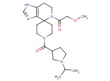 1'-[(1-isopropylpyrrolidin-3-yl)carbonyl]-5-(methoxyacetyl)-1,5,6,7-tetrahydrospiro[imidazo[4,5-c]pyridine-4,4'-piperidine]