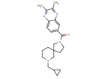 6-{[7-(cyclopropylmethyl)-2,7-diazaspiro[4.5]dec-2-yl]carbonyl}-2,3-dimethylquinoxaline
