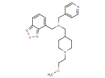 (2,1,3-benzoxadiazol-4-ylmethyl){[1-(2-methoxyethyl)-4-piperidinyl]methyl}(4-pyridinylmethyl)amine