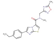 6-(4-ethylphenyl)-N-methyl-N-[(5-methyl-1,2,4-oxadiazol-3-yl)methyl]imidazo[2,1-b][1,3]thiazole-3-carboxamide