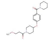 1-(3-methoxypropanoyl)-4-[4-(piperidin-1-ylcarbonyl)phenoxy]piperidine