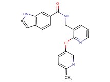N-({2-[(6-methyl-3-pyridinyl)oxy]-3-pyridinyl}methyl)-1H-indole-6-carboxamide