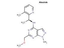 6-(methoxymethyl)-1-methyl-N-[(1S)-1-(3-methyl-2-pyridinyl)ethyl]-1H-pyrazolo[3,4-d]pyrimidin-4-amine