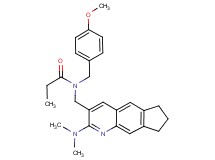 N-{[2-(dimethylamino)-7,8-dihydro-6H-cyclopenta[g]quinolin-3-yl]methyl}-N-(4-methoxybenzyl)propanamide