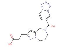 3-[5-(tetrazolo[1,5-a]pyridin-6-ylcarbonyl)-5,6,7,8-tetrahydro-4H-pyrazolo[1,5-a][1,4]diazepin-2-yl]propanoic acid
