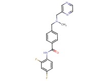 N-(2,4-difluorophenyl)-4-{[methyl(pyrazin-2-ylmethyl)amino]methyl}benzamide