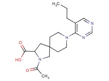 2-acetyl-8-(5-propyl-4-pyrimidinyl)-2,8-diazaspiro[4.5]decane-3-carboxylic acid