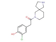 2-chloro-4-[2-(2,7-diazaspiro[4.5]dec-7-yl)-2-oxoethyl]phenol