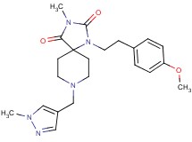 1-[2-(4-methoxyphenyl)ethyl]-3-methyl-8-[(1-methyl-1H-pyrazol-4-yl)methyl]-1,3,8-triazaspiro[4.5]decane-2,4-dione