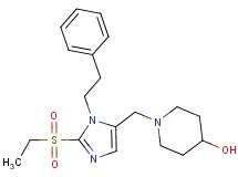 1-{[2-(ethylsulfonyl)-1-(2-phenylethyl)-1H-imidazol-5-yl]methyl}-4-piperidinol