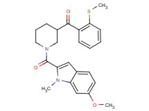 {1-[(6-methoxy-1-methyl-1H-indol-2-yl)carbonyl]-3-piperidinyl}[2-(methylthio)phenyl]methanone