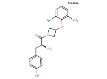 4-{(2S)-2-amino-3-[3-(2,6-dimethylphenoxy)-1-azetidinyl]-3-oxopropyl}phenol hydrochloride