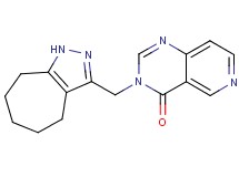 3-(1,4,5,6,7,8-hexahydrocyclohepta[c]pyrazol-3-ylmethyl)pyrido[4,3-d]pyrimidin-4(3H)-one