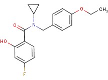N-cyclopropyl-N-(4-ethoxybenzyl)-4-fluoro-2-hydroxybenzamide