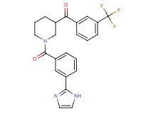 {1-[3-(1H-imidazol-2-yl)benzoyl]-3-piperidinyl}[3-(trifluoromethyl)phenyl]methanone