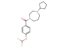 1-cyclopentyl-4-[4-(difluoromethoxy)benzoyl]-1,4-diazepane