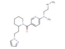 N,N'-dimethyl-N-[5-({2-[2-(1H-pyrazol-1-yl)ethyl]piperidin-1-yl}carbonyl)pyridin-2-yl]ethane-1,2-diamine