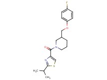 3-[(4-fluorophenoxy)methyl]-1-[(2-isopropyl-1,3-thiazol-4-yl)carbonyl]piperidine