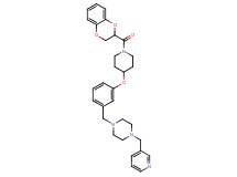 1-(3-{[1-(2,3-dihydro-1,4-benzodioxin-2-ylcarbonyl)-4-piperidinyl]oxy}benzyl)-4-(3-pyridinylmethyl)piperazine