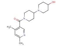 1'-[(4,6-dimethyl-3-pyridinyl)carbonyl]-1,4'-bipiperidin-4-ol