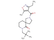 7-(2,2-dimethylpropyl)-2-[(3-ethyl-5-methyl-4-isoxazolyl)carbonyl]-2,7-diazaspiro[4.5]decan-6-one