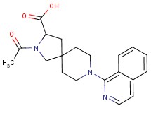 2-acetyl-8-(1-isoquinolinyl)-2,8-diazaspiro[4.5]decane-3-carboxylic acid