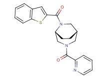 (1S*,5R*)-6-(1-benzothien-2-ylcarbonyl)-3-(pyridin-2-ylcarbonyl)-3,6-diazabicyclo[3.2.2]nonane