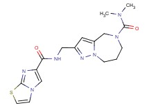 2-{[(imidazo[2,1-b][1,3]thiazol-6-ylcarbonyl)amino]methyl}-N,N-dimethyl-7,8-dihydro-4H-pyrazolo[1,5-a][1,4]diazepine-5(6H)-carboxamide