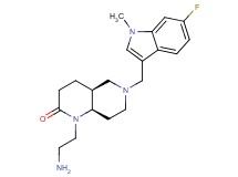 rel-(4aS,8aR)-1-(2-aminoethyl)-6-[(6-fluoro-1-methyl-1H-indol-3-yl)methyl]octahydro-1,6-naphthyridin-2(1H)-one dihydrochloride