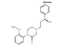 4-[(3S)-3-hydroxy-3-phenylpropyl]-1-(2-methoxyphenyl)-2-piperazinone