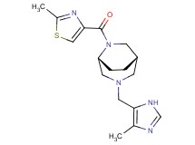 (1S*,5R*)-3-[(4-methyl-1H-imidazol-5-yl)methyl]-6-[(2-methyl-1,3-thiazol-4-yl)carbonyl]-3,6-diazabicyclo[3.2.2]nonane