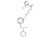 N-[3-(3-{[cyclohexyl(methyl)amino]methyl}phenoxy)propyl]-3-methyl-2-thiophenecarboxamide