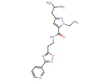 1-ethyl-3-isobutyl-N-{2-[3-(3-pyridinyl)-1,2,4-oxadiazol-5-yl]ethyl}-1H-pyrazole-5-carboxamide