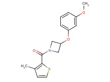 3-(3-methoxyphenoxy)-1-[(3-methyl-2-thienyl)carbonyl]azetidine