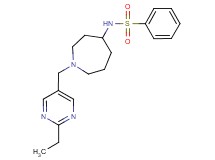 N-{1-[(2-ethyl-5-pyrimidinyl)methyl]-4-azepanyl}benzenesulfonamide