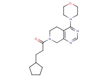 7-(3-cyclopentylpropanoyl)-4-morpholin-4-yl-5,6,7,8-tetrahydropyrido[3,4-d]pyrimidine