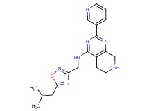 N-[(5-isobutyl-1,2,4-oxadiazol-3-yl)methyl]-2-pyridin-3-yl-5,6,7,8-tetrahydropyrido[3,4-d]pyrimidin-4-amine