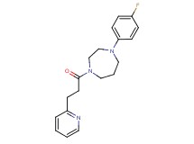 1-(4-fluorophenyl)-4-[3-(2-pyridinyl)propanoyl]-1,4-diazepane