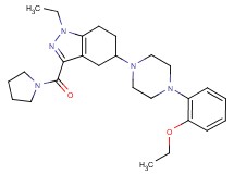 5-[4-(2-ethoxyphenyl)-1-piperazinyl]-1-ethyl-3-(1-pyrrolidinylcarbonyl)-4,5,6,7-tetrahydro-1H-indazole