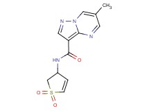 N-(1,1-dioxido-2,3-dihydro-3-thienyl)-6-methylpyrazolo[1,5-a]pyrimidine-3-carboxamide