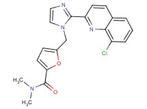 5-{[2-(8-chloroquinolin-2-yl)-1H-imidazol-1-yl]methyl}-N,N-dimethyl-2-furamide